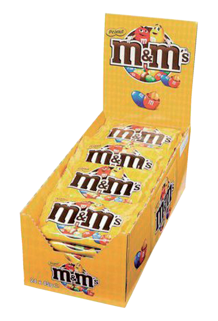 M&M''s cacahuète 45g 24 sachets