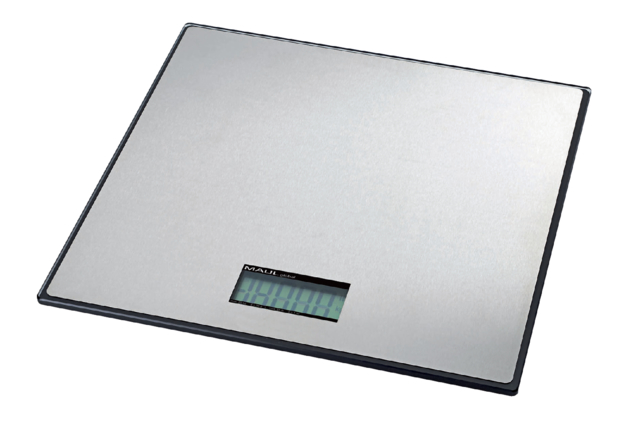 Pakketweger MAUL Global 50kg metalen plateau 32x32cm inclusief batterij zwart