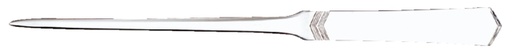 [334051] Briefopener MAULslim, vlak RVS-staal, bewerkt heft, smal lemmet van 24.5 cm blister à 1 stuk