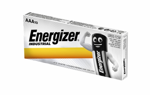 [413625] Pile Energizer Industrial AAA alcaline boîte 10 pièces