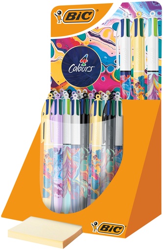 [965634] Balpen Bic 4kleuren medium Hydro ass