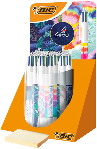 [965634] Stylo bille BIC 4 couleurs Message