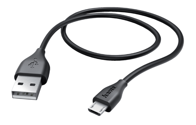 Câble Hama USB Micro-A 2.0 1,40 mètre noir