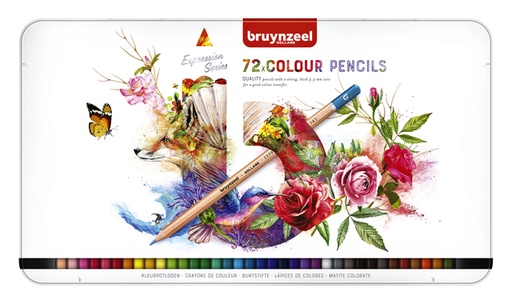[640082] Crayon de couleur Bruynzeel Expression set 72 pièces assorti