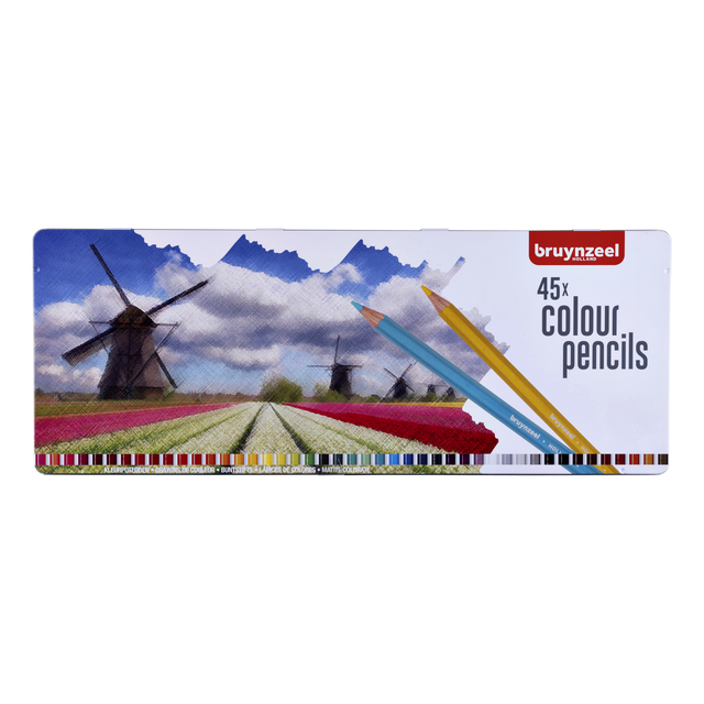 Crayons de couleur Bruynzeel Hollande boîte de 45 pièces assorti