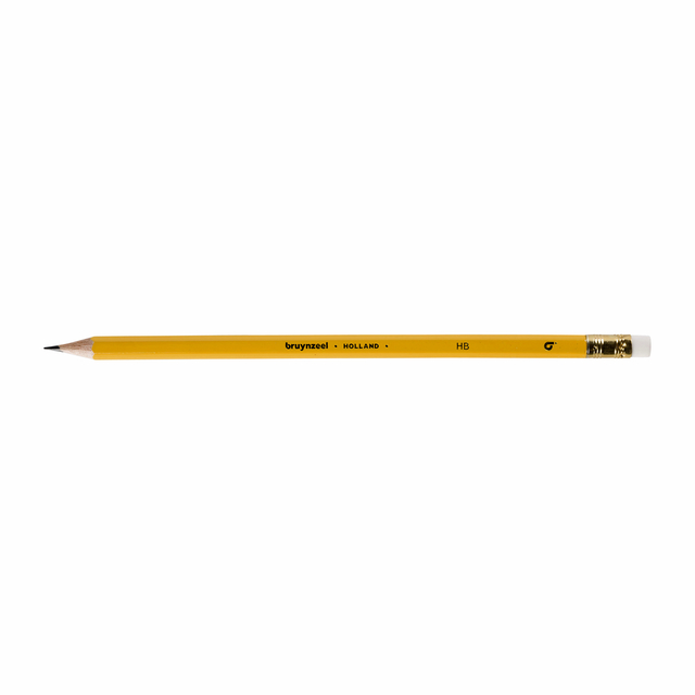 Crayon Bruynzeel 1705K Burotek HB avec bout gomme