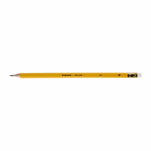[640285] Crayon graphite Bruynzeel Burotek HB avec embout gomme
