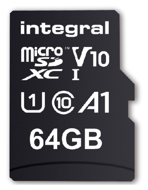Geheugenkaart Integral microSDXC V10 64GB