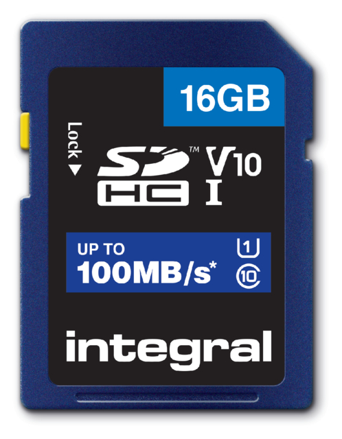 Carte mémoire Integral SDHC V10 16Go