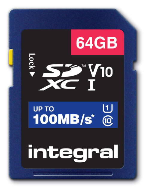 Carte mémoire Integral SDXC V10 64Go