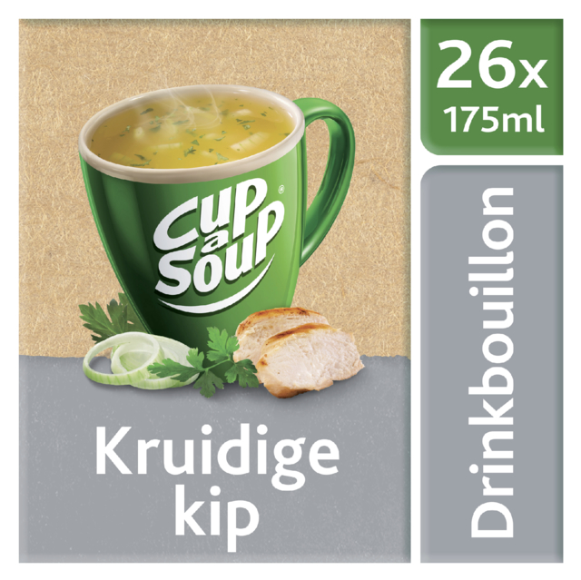 Cup-a-soup heldere bouillon kruidige kip 26 zakjes