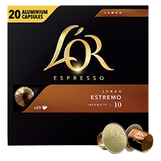 Koffiecups L''Or espresso Lungo Estremo 20 stuks