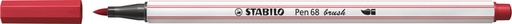 [631202] Brushstift STABILO Pen 568/50 donkerrood