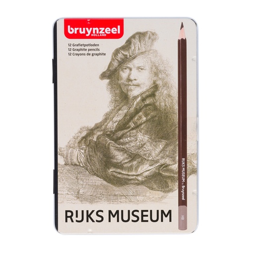[640308] Crayon graphite Rijksmuseum Rembrandt van Rijn set 12 duretés