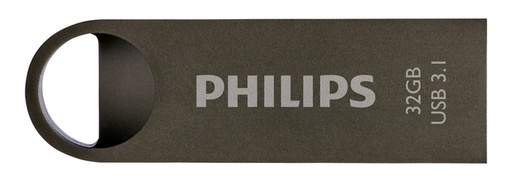 [435651] Clé USB 3.1 Philips Moon USB-A 32Go gris