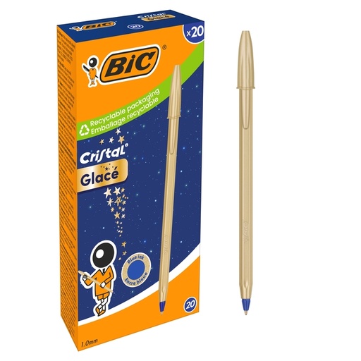 [616151] Balpen BIC Cristal medium goud