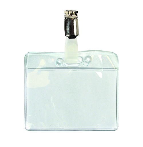 [921334] Badge Quantore avec clip 60x90mm
