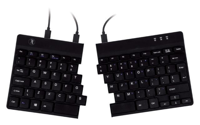 Ergonomisch toetsenbord R-Go Tools Split Azerty zwart