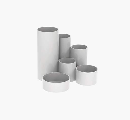 [105972] Organiseur MAULtubo 6 compartiments Ø150x125m blanc