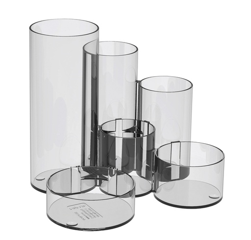 [105973] Organiseur MAULtubo 6 compartiments Ø150x125mm transparent