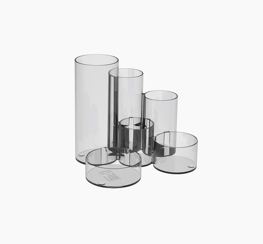 [105973] Organiseur MAULtubo 6 compartiments Ø150x125mm transparent