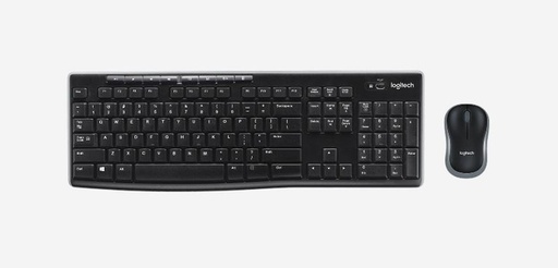 [009011] Toetsenbord- en muisset Logitech MK270 bedraad QWERTY zwart