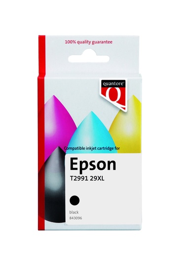 [843096] Cartouche d'encre Quantore alternative pour Epson 29XL T2991 noir