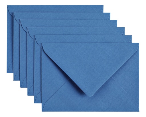 [158192] Envelop Papicolor C6 114x162mm donkerblauw pak à 6 stuks