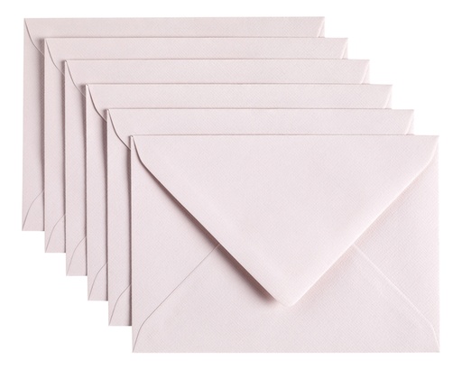 [158198] Envelop Papicolor C6 114x162mm lichtroze pak à 6 stuks