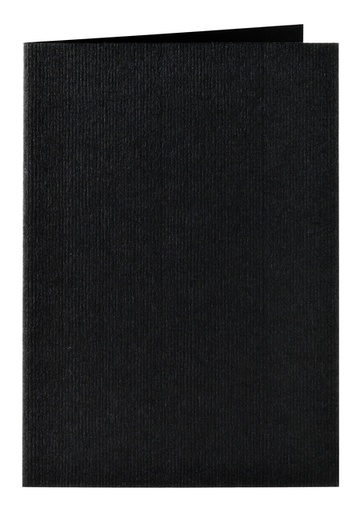 [177050] Carte de correspondance Papicolor double 105x148mm noir corbeau