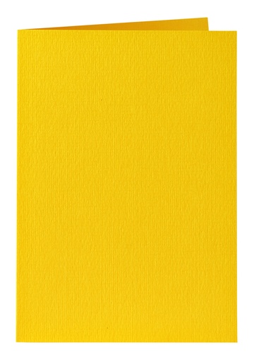 [177053] Carte de correspondance Papicolor double 105x148mm jaune bouton d'or 6 pièces