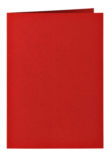 [177057] Carte de correspondance Papicolor double 105x148mm rouge 6 pièces