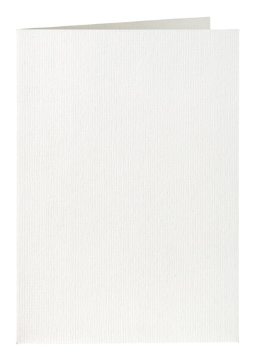 [177059] Carte de correspondance Papicolor double 105x148mm blanc neige 6 pièces