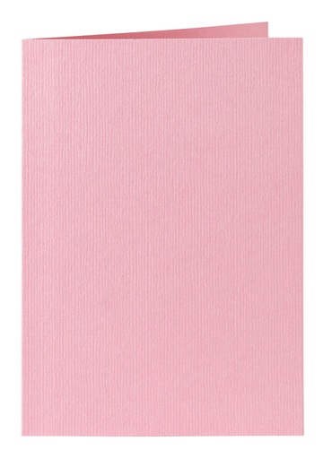 [177063] Correspondentiekaart Papicolor dubbel 105x148mm babyroze pak à 6 stuks