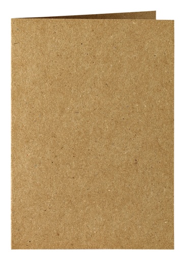[177067] Carte de correspondance Papicolor double 105x148mm brun 6 pièces