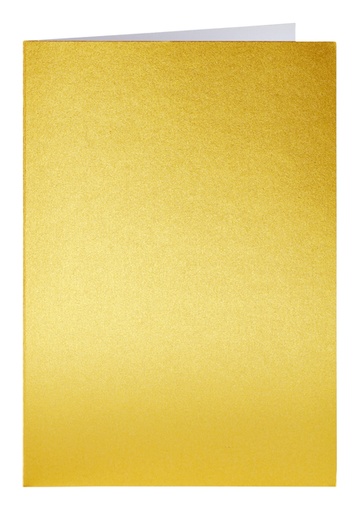 [177070] Carte de correspondance Papicolor double 105x148mm or