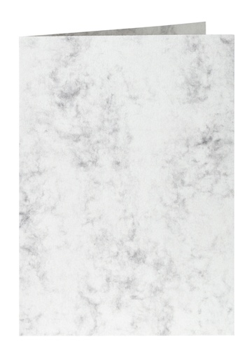 [177072] Carte de correspondance Papicolor double 105x148mm gris marbré 6 pièces