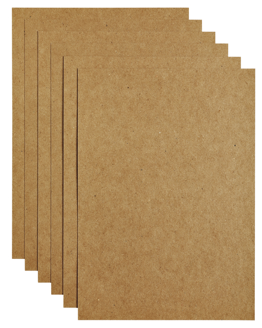 Papier copieur Papicolor A4 100g 12 feuilles kraft brun