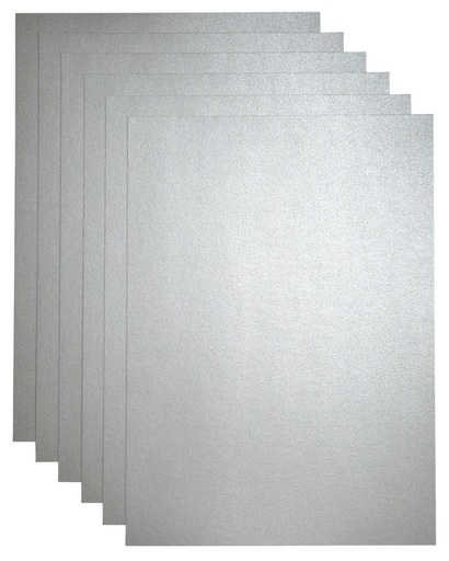 [746356] Papier copieur Papicolor A4 120g argent métallisé 6 feuilles