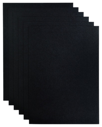 [746304] Papier copieur Papicolor A4 200g noir corbeau 6 feuilles