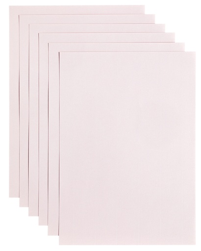 [746312] Papier copieur Papicolor A4 200g rose clair 6 feuilles