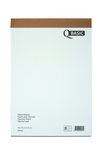 [640915] Papier chevalet Qbasic 65x95cm 20 feuilles enroulées