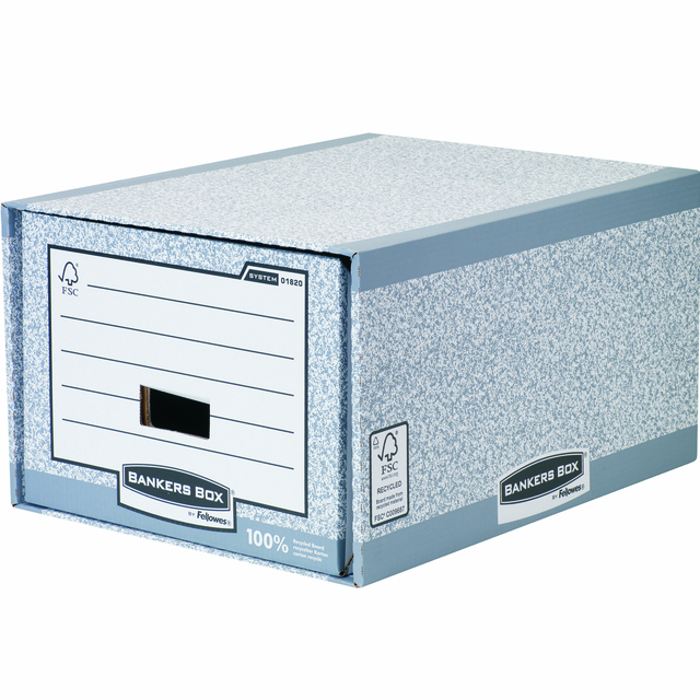 Système tiroir archive Bankers Box System A4 gris