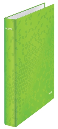 [503025] Ringband Leitz WOW A4 maxi 4-rings D-mechaniek 25mm groen