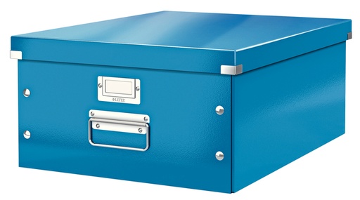 [503073] Boîte de rangement Leitz Click & Store WOW 369x200x482mm bleu