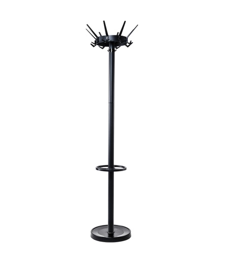 [495418] Portemanteau sur pied MAULcaligo 175cm 32 crochets noir RAL 9004