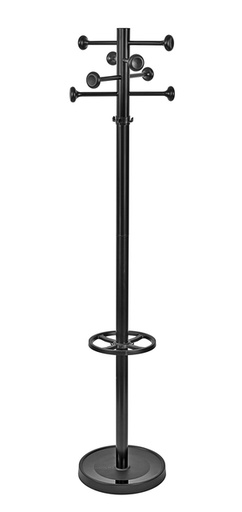 [495421] Portemanteau sur pied MAULgrando 175cm 16 crochets noir RAL9004