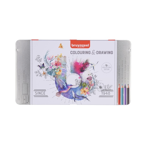 [640021] Set dessin Bruynzeel Creatives set 70 pièces