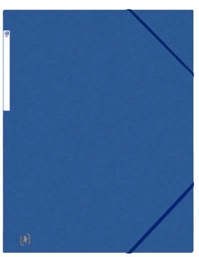 [510709] Chemise à élastique Oxford Top File+ A3 3 rabats 390g bleu