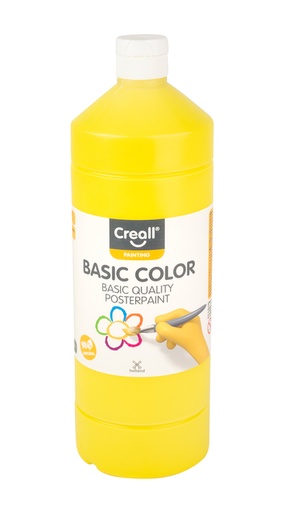 [1000004] Plakkaatverf Creall basic geel 1000ml